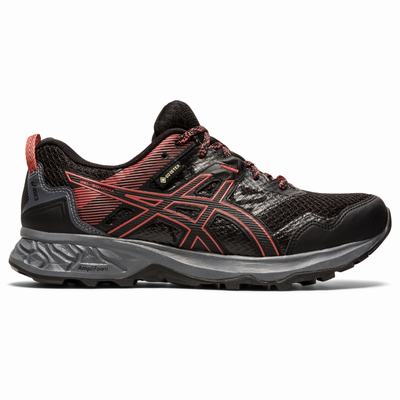 Női Asics Gel-Sonoma 5 G-TX Terepfutó Cipő AS7258369 Fekete/Rózsaszín